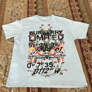 Mens small blue Burberry shirt